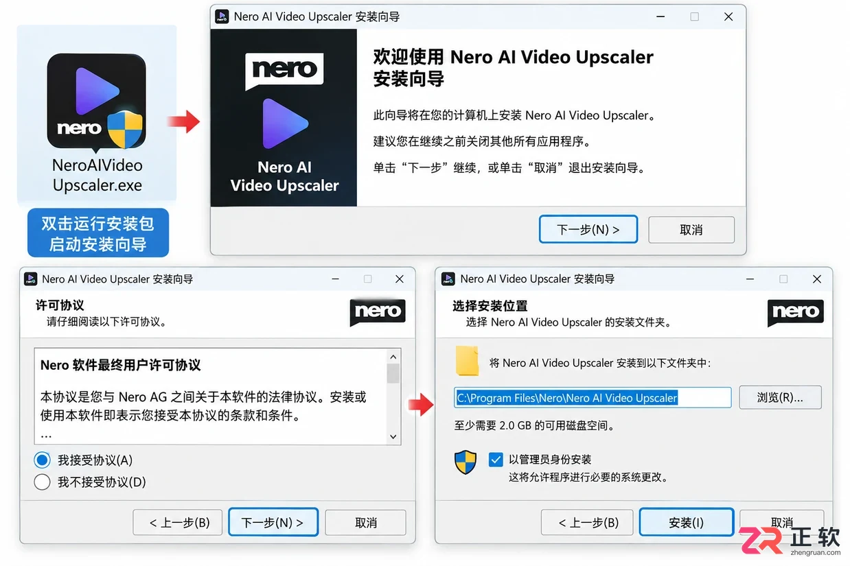 Nero AI Video Upscaler安装配置