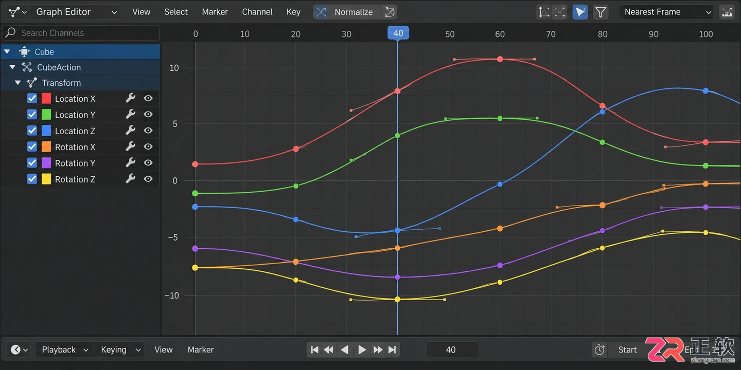 blender摄像机设置动画关键帧操作教程