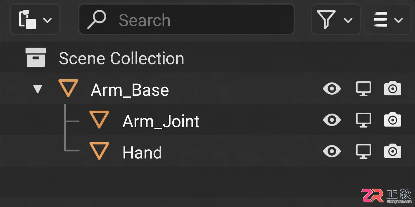 blender设置父级对象快捷键与操作方法