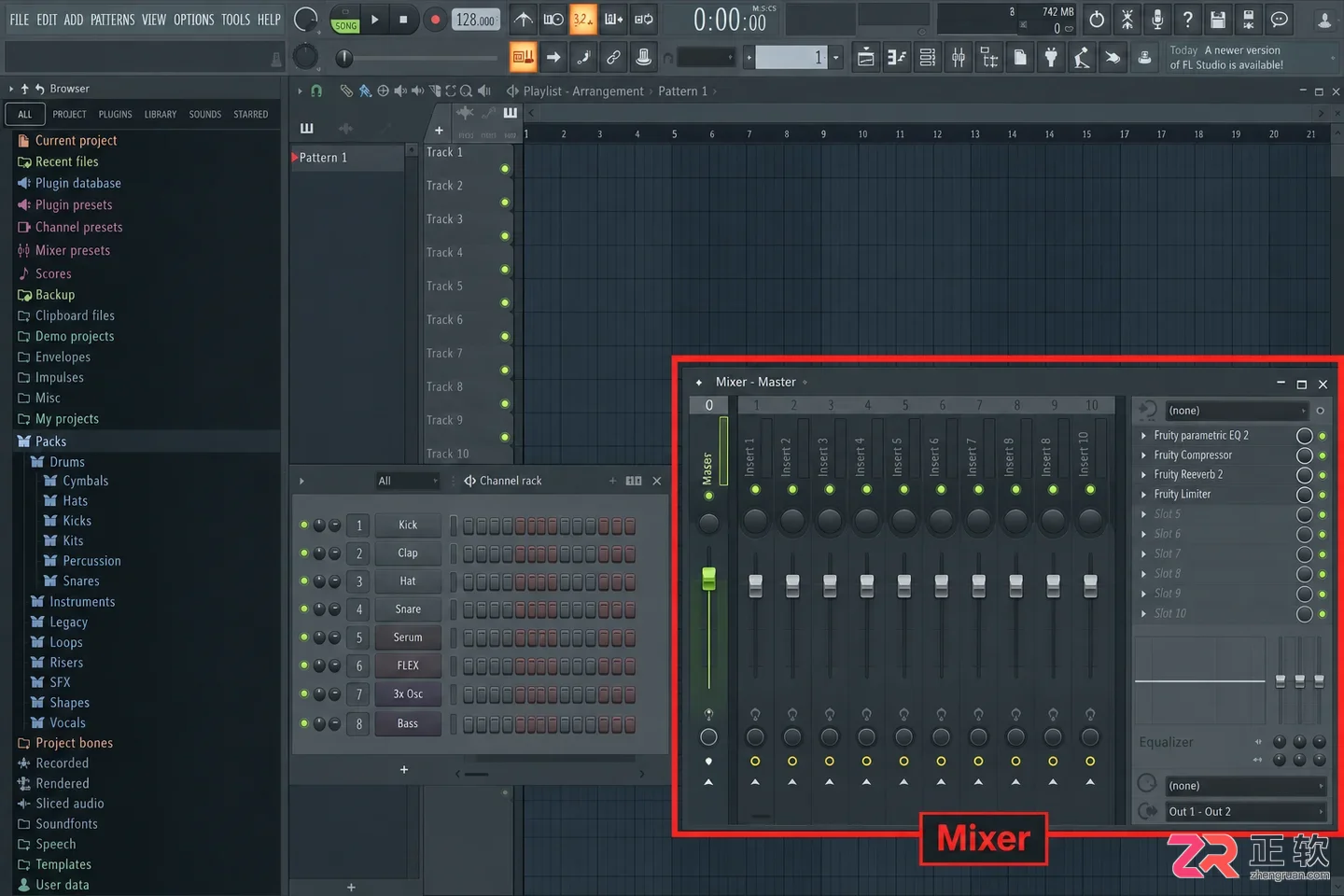 fl studio混音台不见了怎么办恢复显示教程