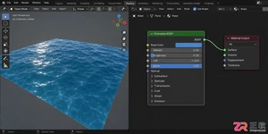 blender水材质制作方法与参数设置教程