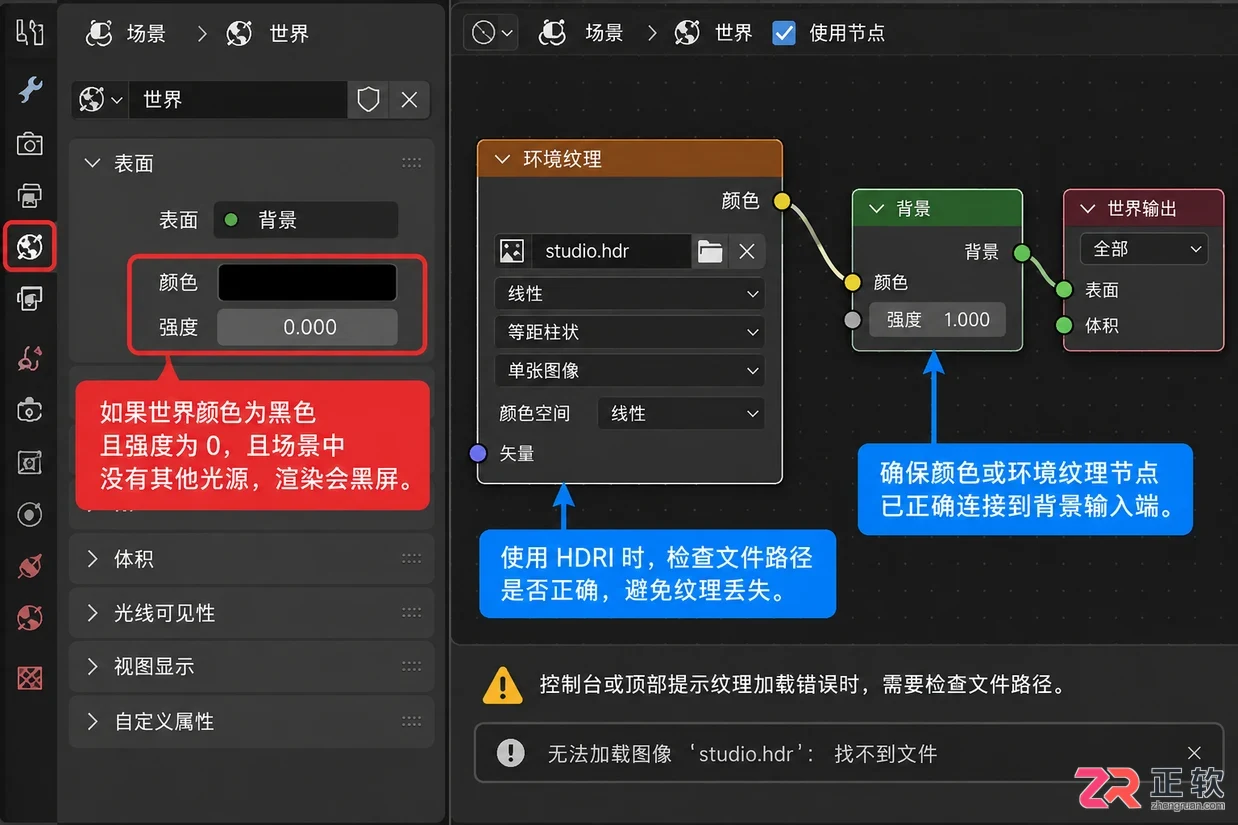blender渲染黑屏解决方法详细排查教程