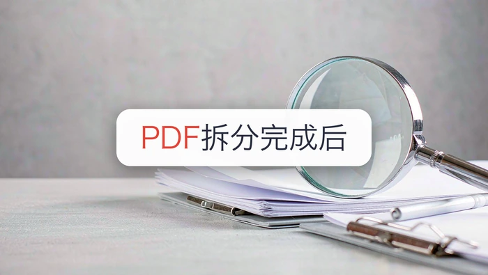 PDF拆分完成后，页数、顺序和文件名怎么检查？