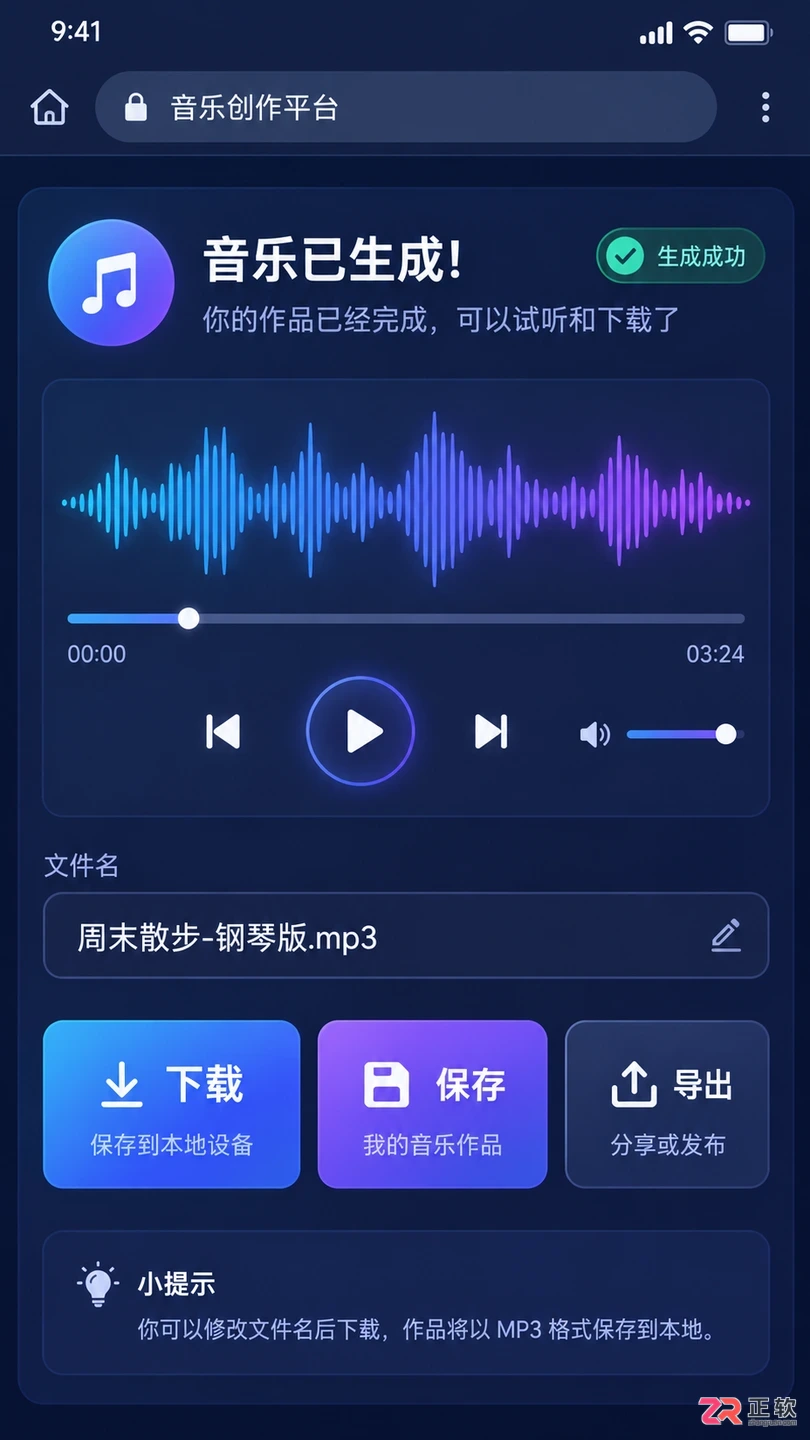 音述AI手机浏览器怎么使用网页版创作音乐