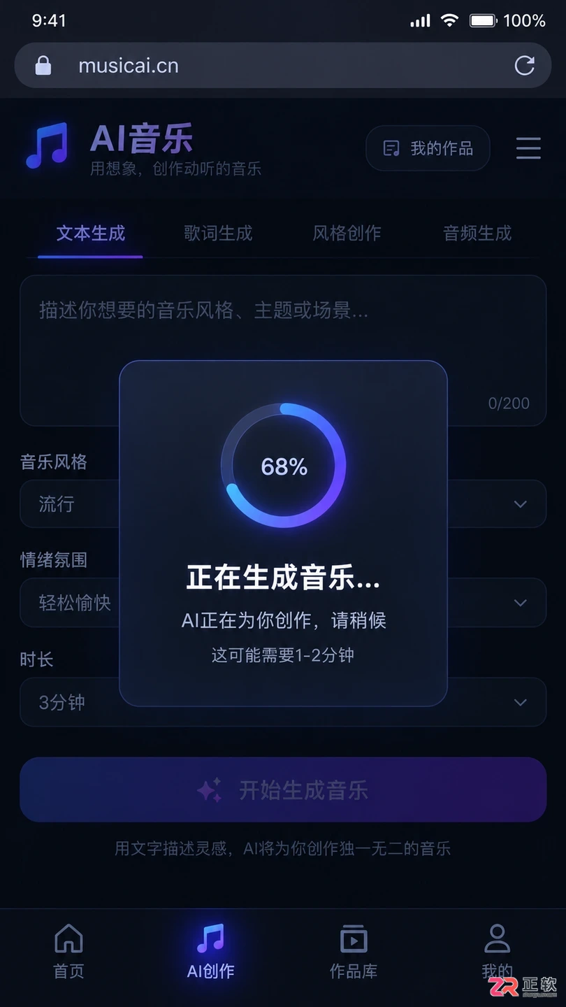 音述AI手机浏览器怎么使用网页版创作音乐