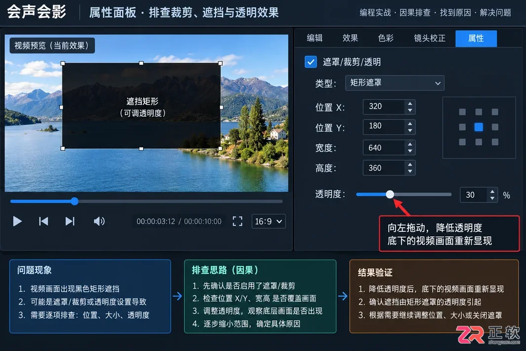 会声会影去除字幕之后画面发黑怎么修复