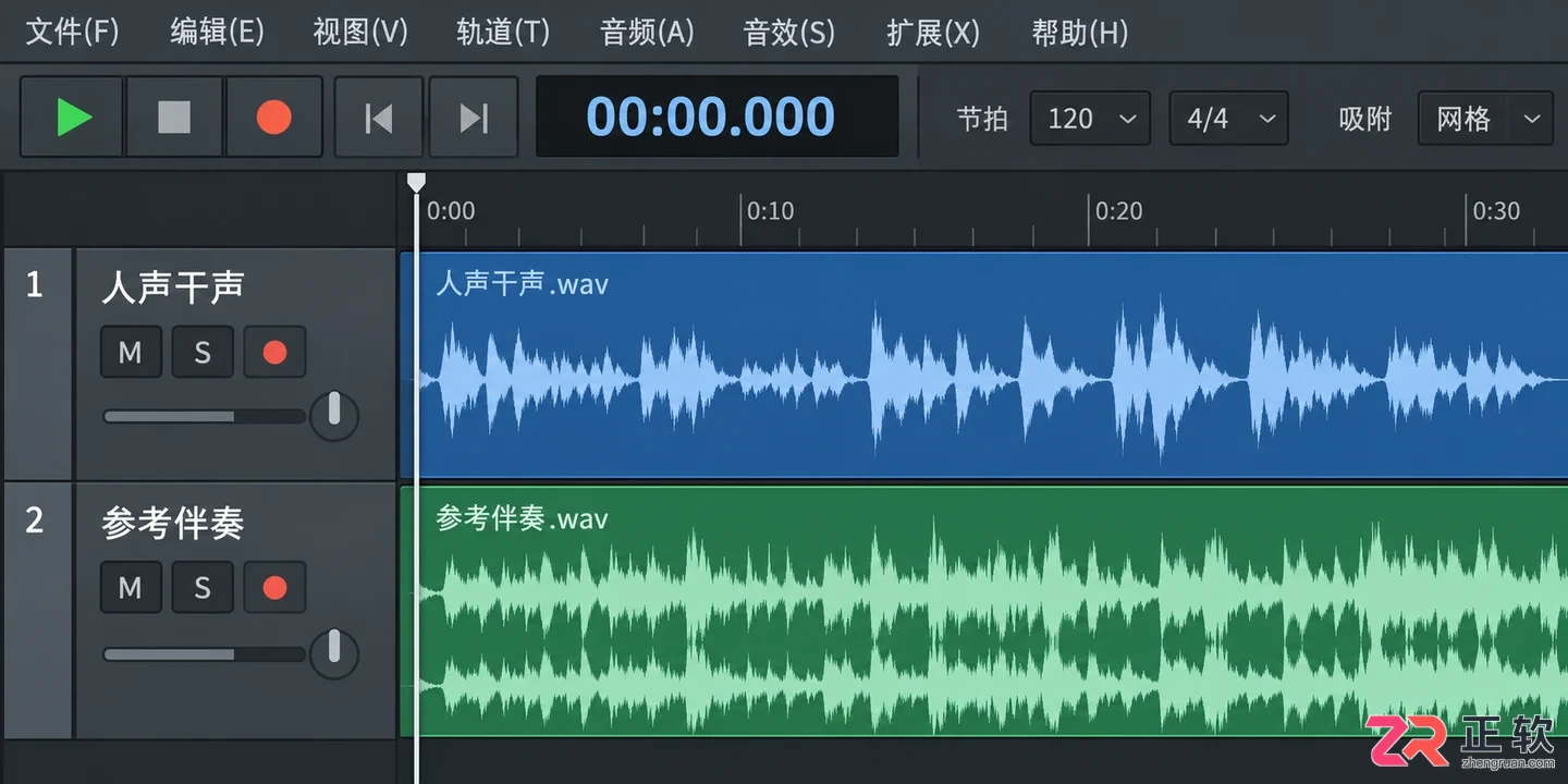 音述AI人声轨二次处理:在 DAW 中给 AI 人声加混响与延迟