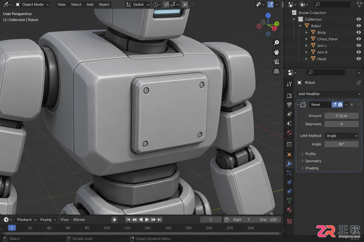 blender机器人建模教程详解全过程步骤