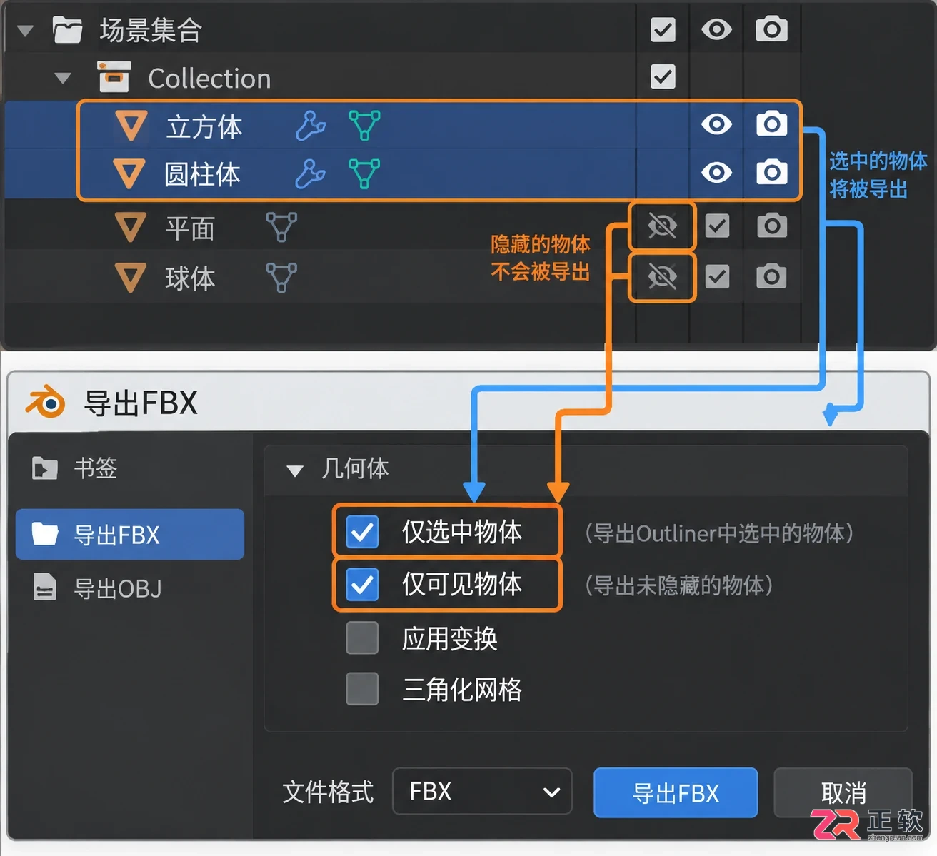 blender模型导出以前是3万多面,导出以后变成6万多面