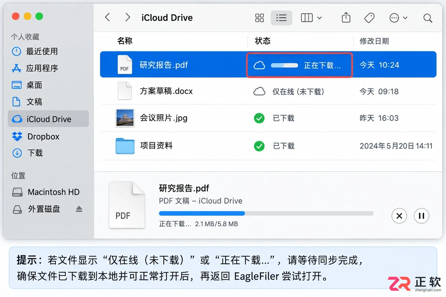 EagleFiler无法打开文件的排查与解决方法