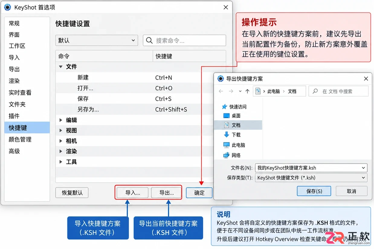 keyshot快捷键命令大全表格整理与使用教程