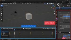 Blender导出动画到MP4视频的操作教程