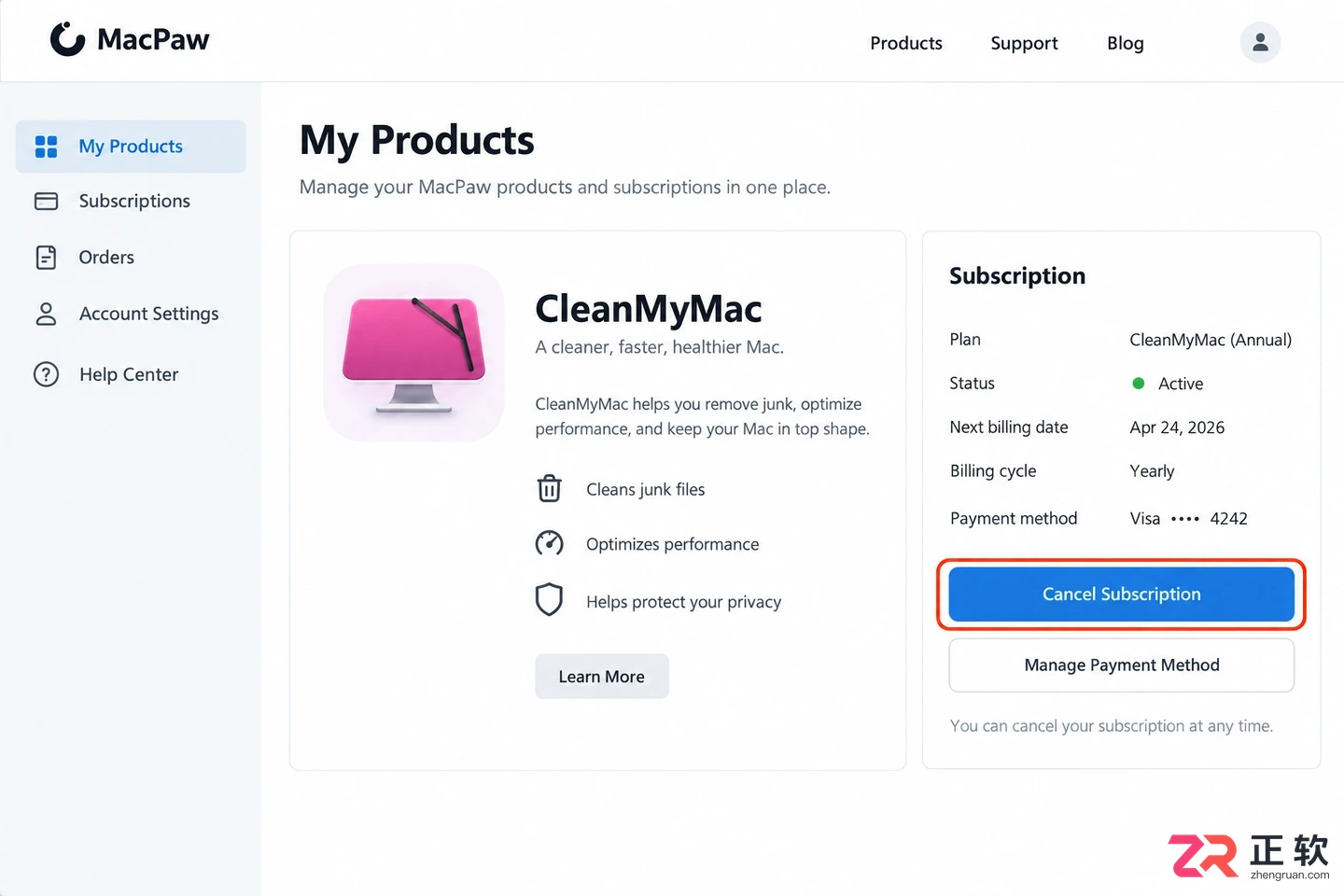 cleanmymac怎么取消订阅服务操作教程